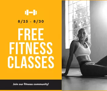 Free Fitness Class web banner