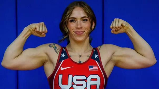 Kaylynn Albrecht in USA Singlet