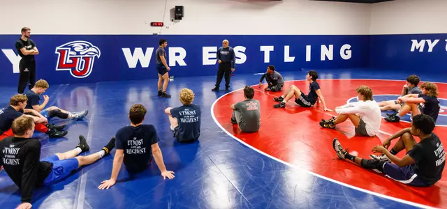 The wrestling team practices on Thursday November 19, 2020. (Photo by KJ Jugar)