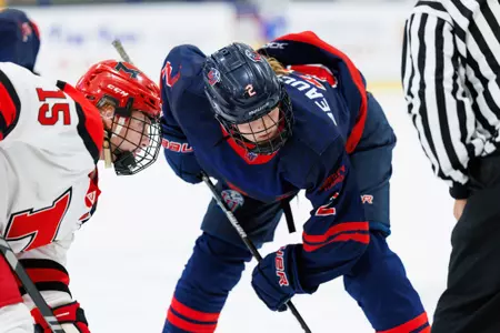 Midnight Mayhem features Liberty Women’s D1 Hockey team facing Maryville at Lahaye Ice Center on November 2nd, 2024. (Photo by Ryan Anderson)