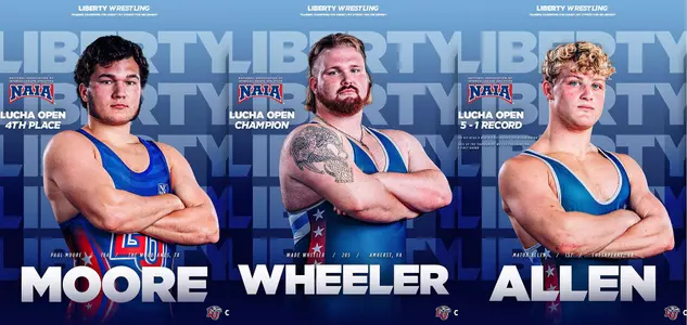 Wrestling trio at Life University