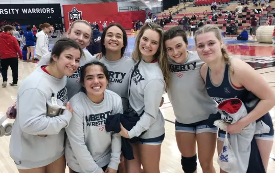 Womens wrestlers ESU Duals