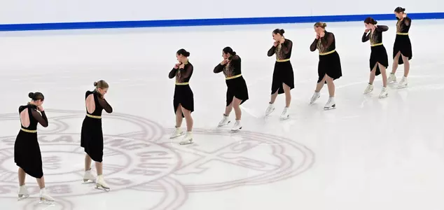 Boston Classic synchronized skating line