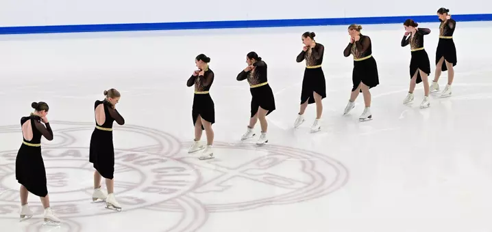 Boston Classic synchronized skating line