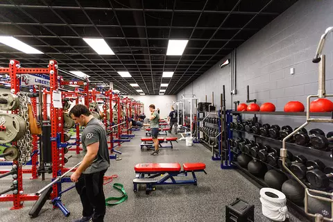 The wrestling team practices on Thursday November 19, 2020. (Photo by KJ Jugar)