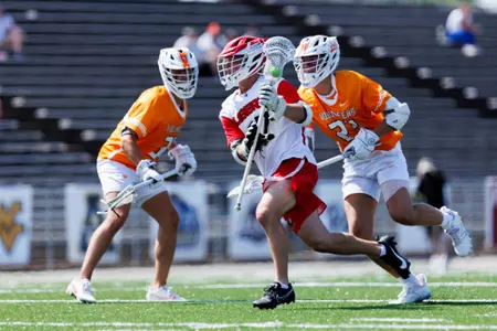 The Liberty Flames Men’s Lacrosse team defeats the Tennessee Volunteers 17-13 in the Atlantic Lacrosse Conference (ALC) Championship that was held in the Lynchburg City Stadium on April 28th, 2024. (Photographed by Aziz Ibrahim)
