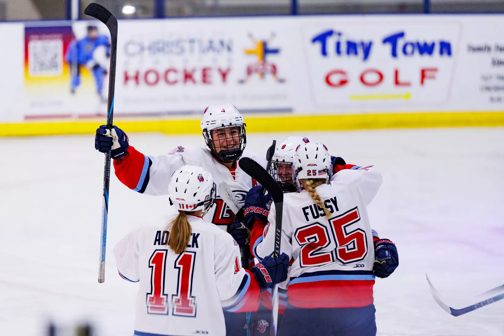 Liberty University’s Women’s D1 Hockey team takes on Lindenwood at the Lahaye Ice Center on October 17, 2025. (Photo by: Jessie Jordan)