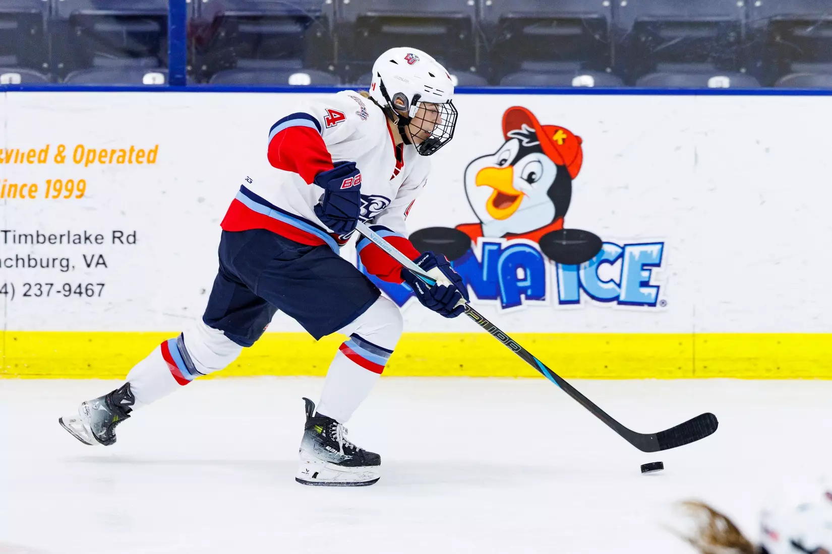 Liberty University’s Women’s D1 Hockey team takes on Lindenwood at the Lahaye Ice Center on October 17, 2025. (Photo by: Jessie Jordan)