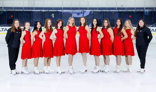 Synchronized skating teamn portrait