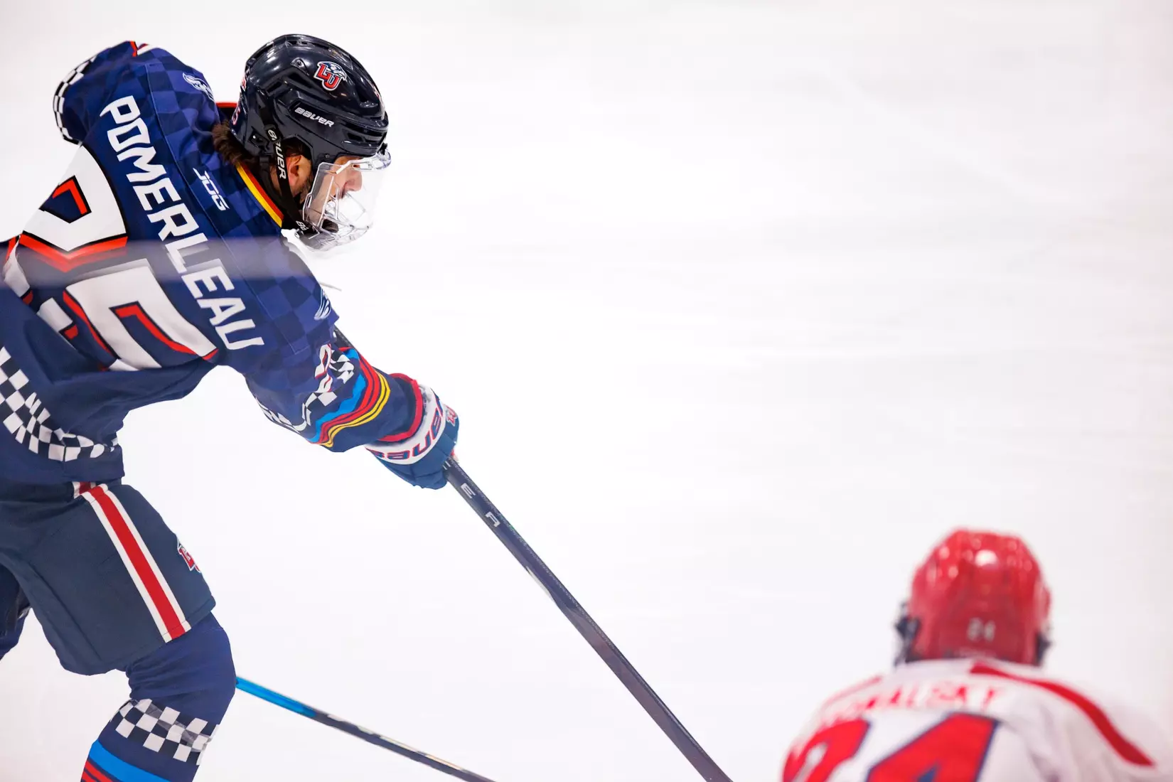 Liberty University’s Mens D1 Hockey team plays Stony Brook on  October 25, 2025. (Photo by Ethan Smith)