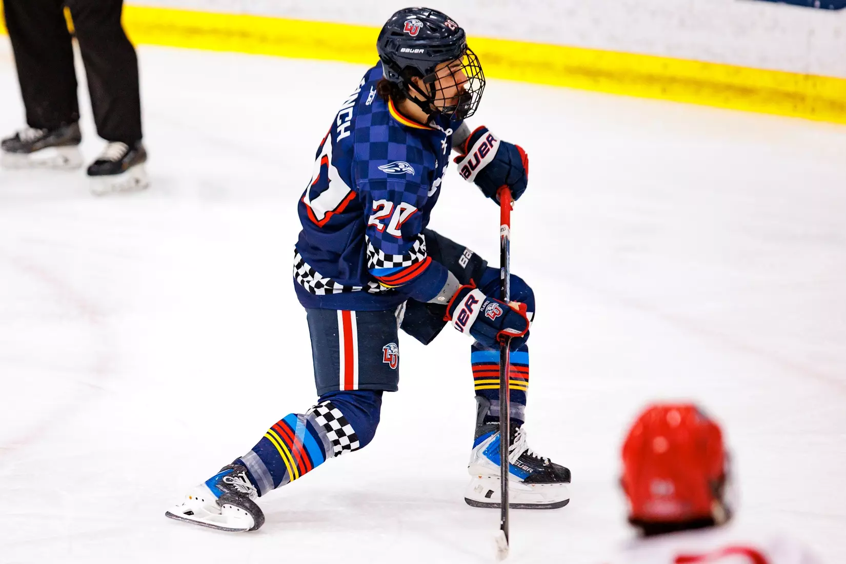 Liberty University’s Mens D1 Hockey team plays Stony Brook on  October 25, 2025. (Photo by Ethan Smith)