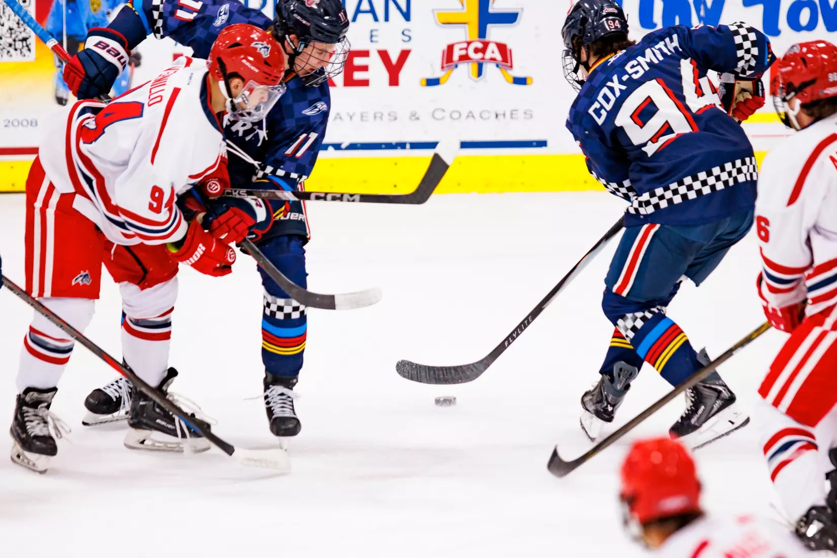Liberty University’s Mens D1 Hockey team plays Stony Brook on  October 25, 2025. (Photo by Ethan Smith)