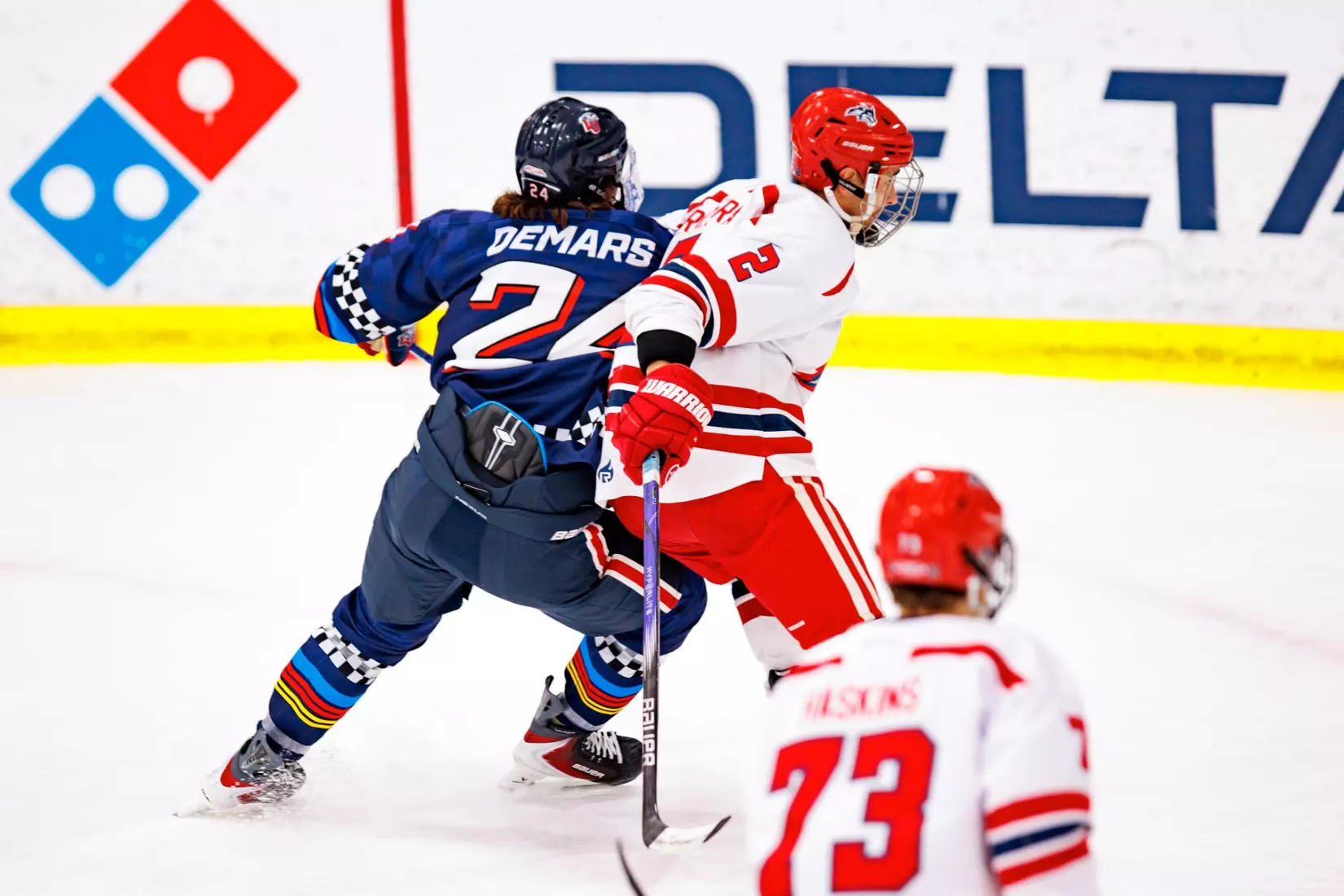 Liberty University’s Mens D1 Hockey team plays Stony Brook on  October 25, 2025. (Photo by Ethan Smith)