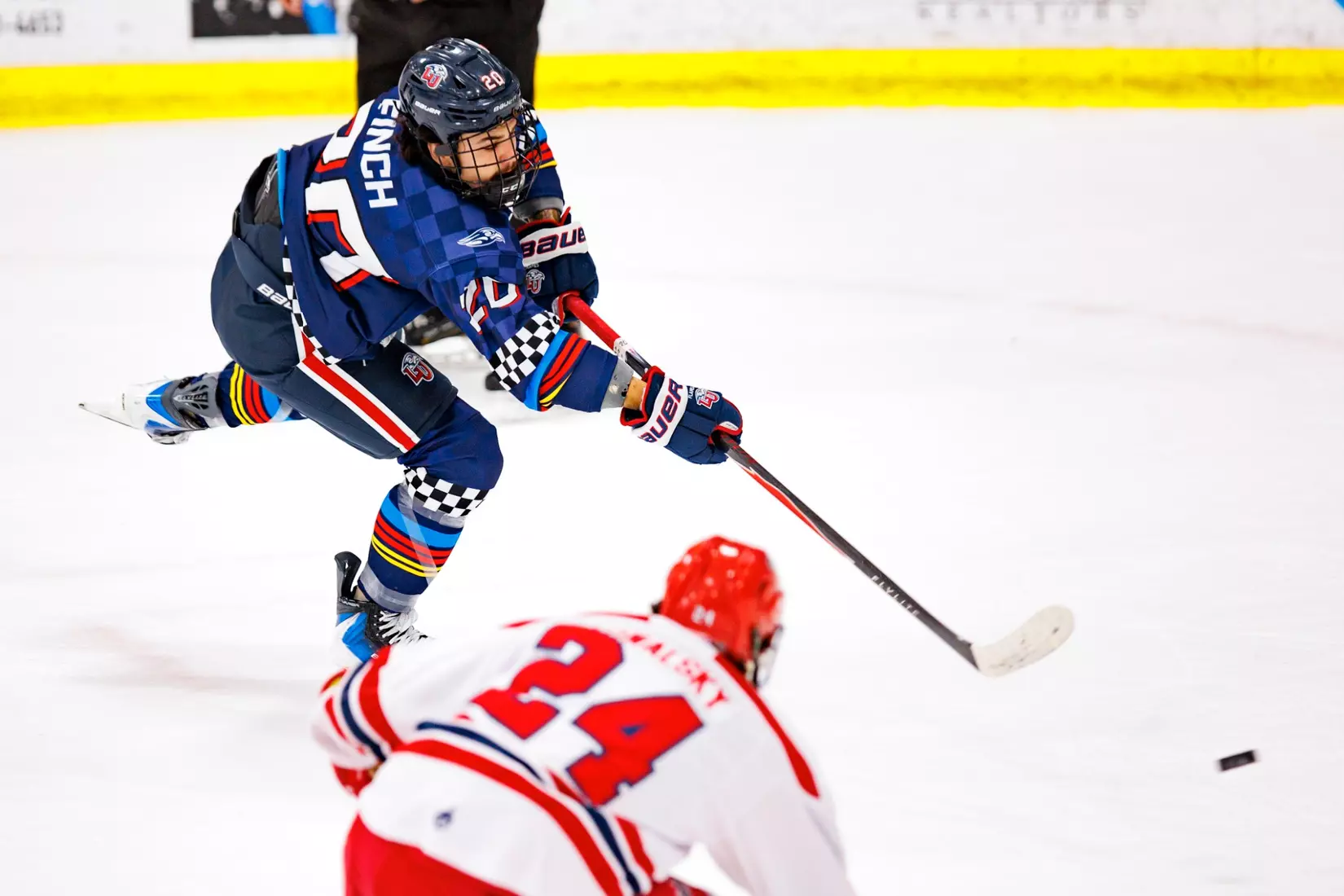 Liberty University’s Mens D1 Hockey team plays Stony Brook on  October 25, 2025. (Photo by Ethan Smith)
