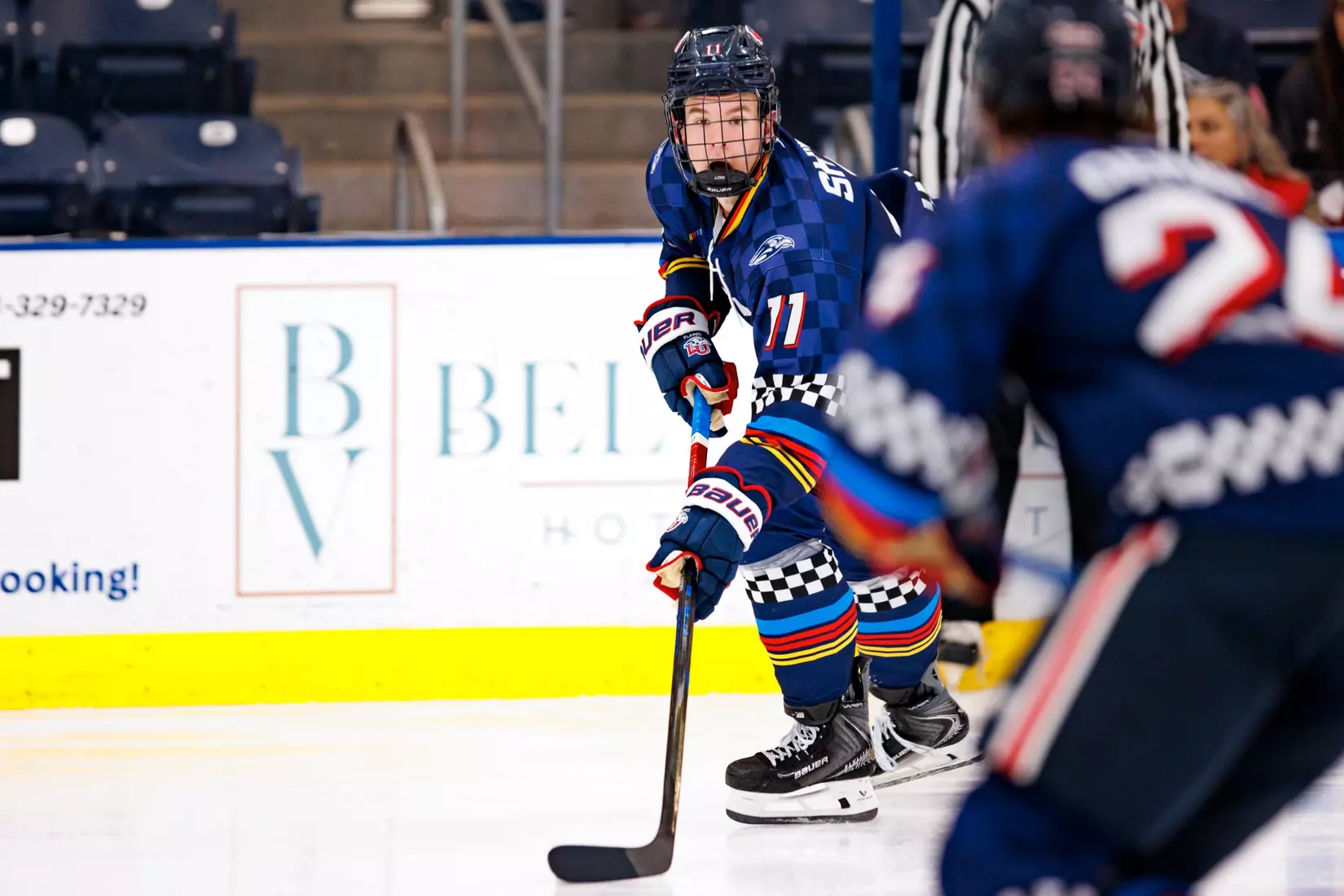 Liberty University’s Mens D1 Hockey team plays Stony Brook on  October 25, 2025. (Photo by Ethan Smith)