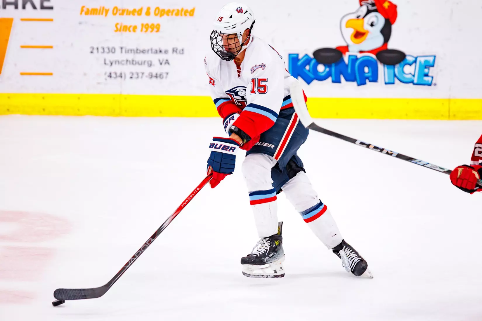 Liberty University’s Mens D1 Hockey team plays Utah on 3 October, 2025. (Photo by Ethan Smith)