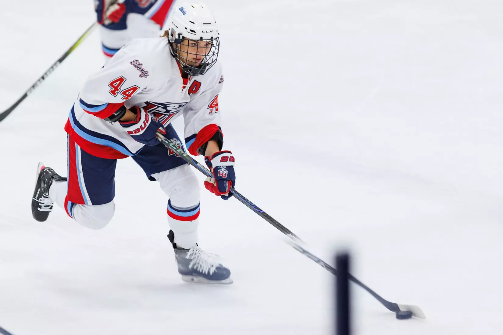 Liberty Women’s D2 Hockey faces High Point University at Lahaye Ice Center on November 2, 2025. (Photo by Ryan Anderson)