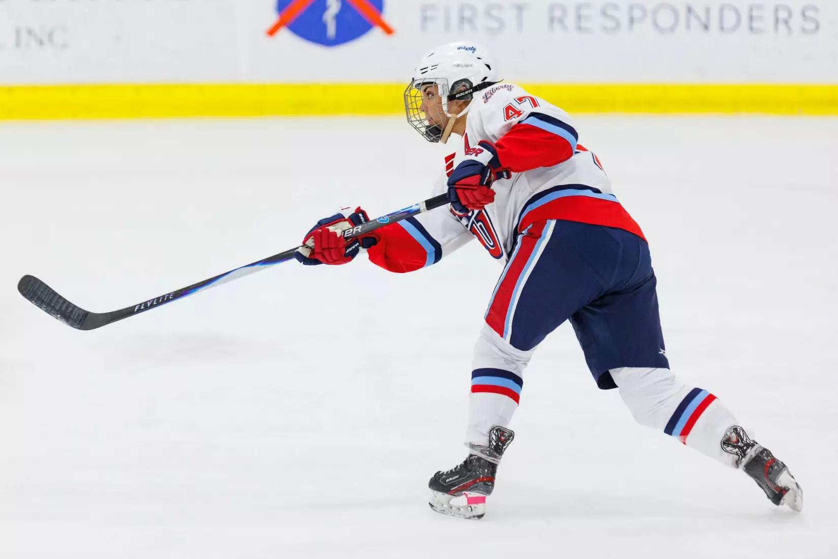 Liberty Women’s D2 Hockey faces High Point University at Lahaye Ice Center on November 2, 2025. (Photo by Ryan Anderson)