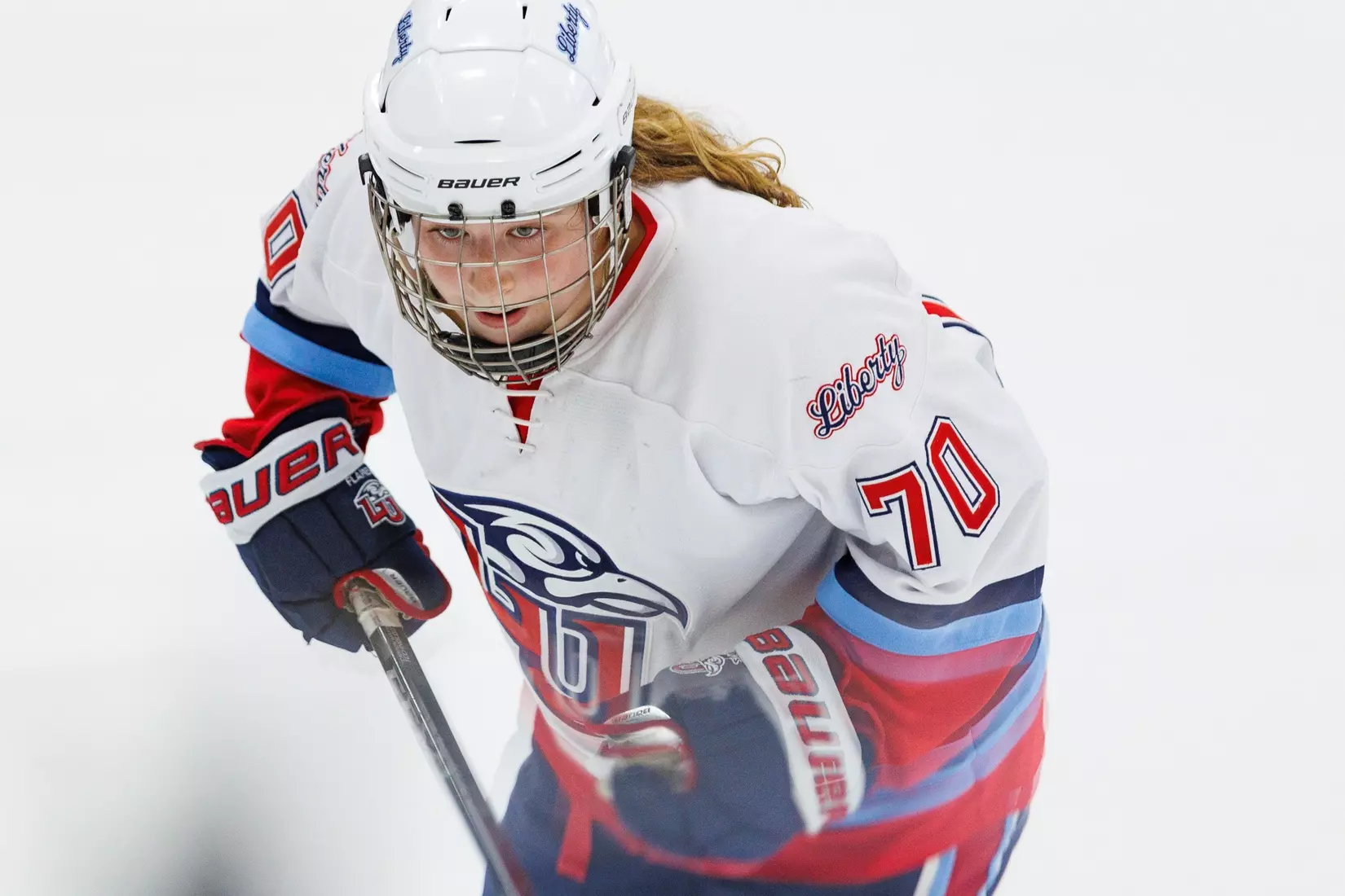 Liberty Women’s D2 Hockey faces High Point University at Lahaye Ice Center on November 2, 2025. (Photo by Ryan Anderson)