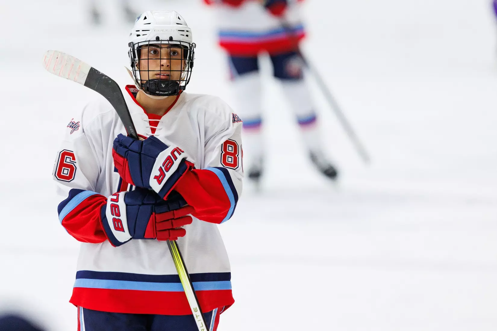 Liberty Women’s D2 Hockey faces High Point University at Lahaye Ice Center on November 2, 2025. (Photo by Ryan Anderson)