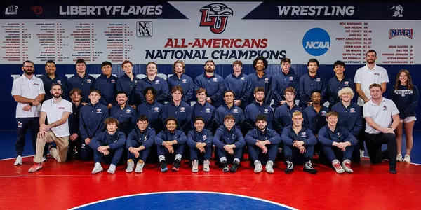 Men's wrestling team portrait 2025