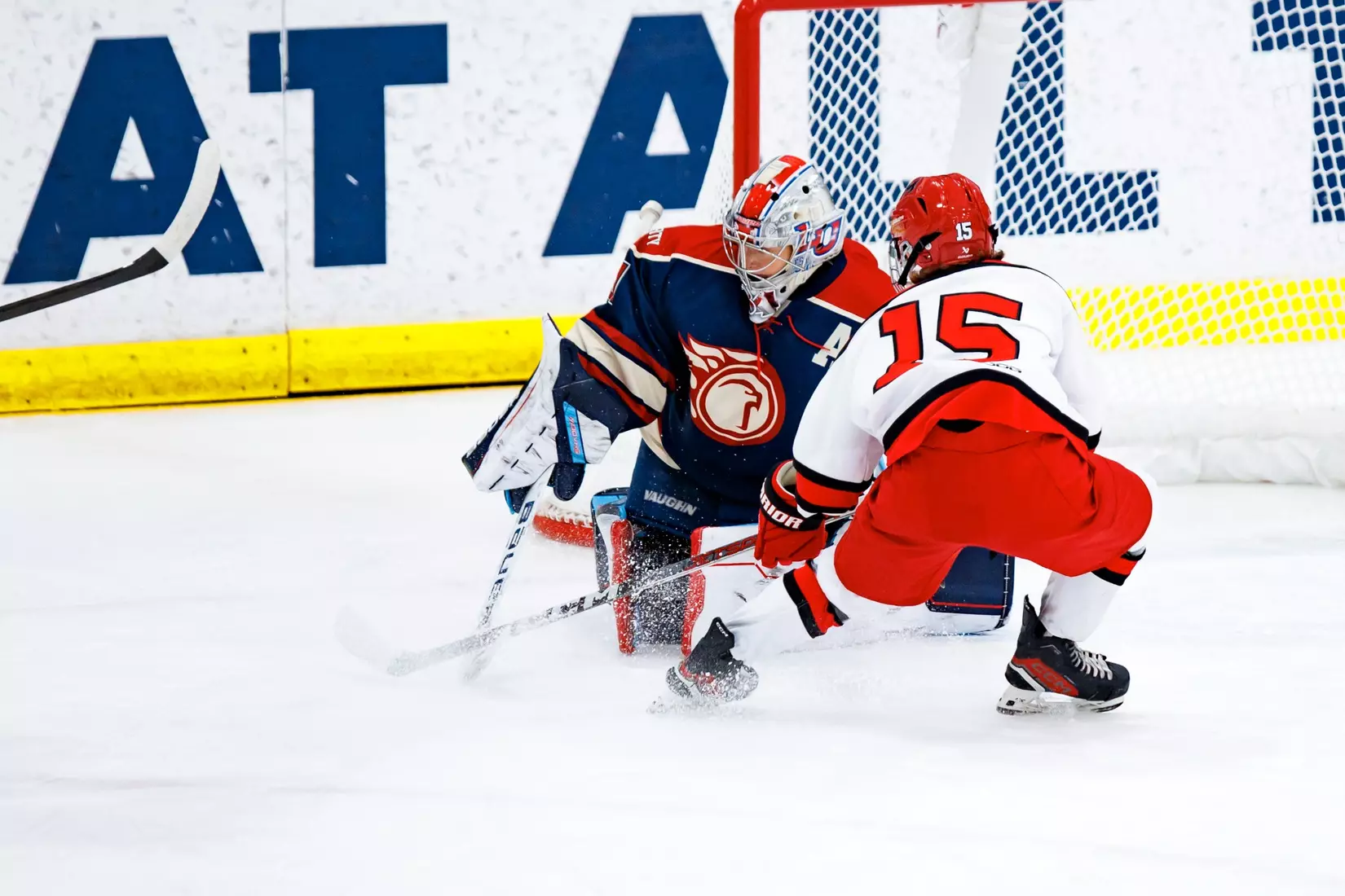 Liberty University’s Women’s D1 Hockey team plays Maryville on November 9, 2025. (Photo by Ethan Smith)