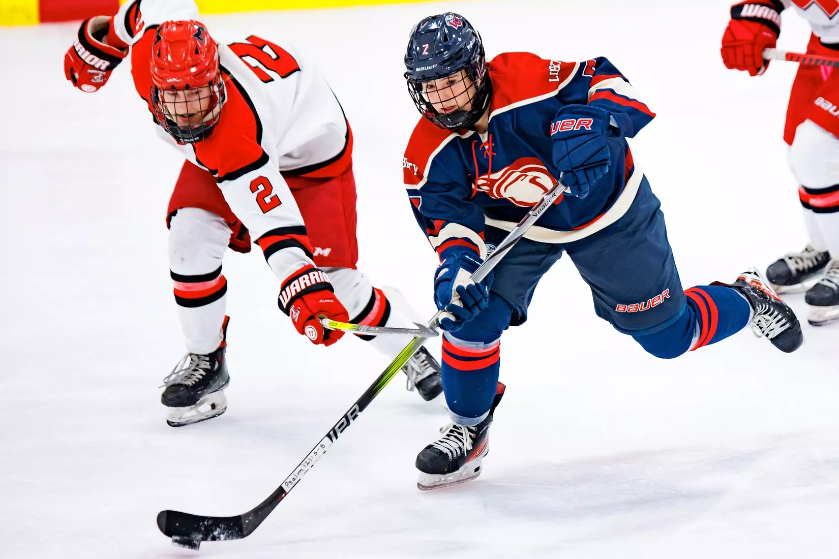Liberty University’s Women’s D1 Hockey team plays Maryville on November 9, 2025. (Photo by Ethan Smith)