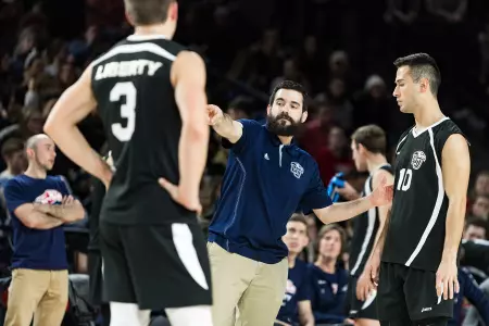 Bryan Rigg Liberty men's volleyball 2019