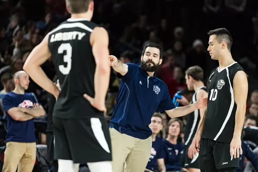 Bryan Rigg Liberty men's volleyball 2019