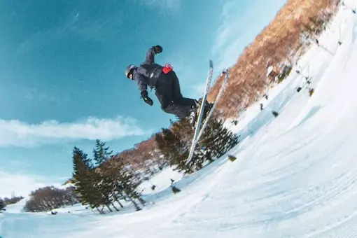 Liberty men's skier Beech Mountain