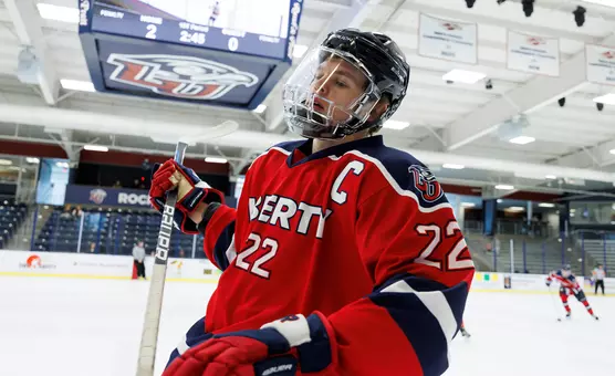 Josh Harrell Liberty DII men's hockey