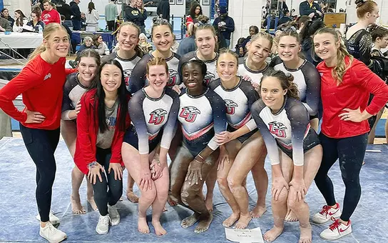 Gymnastics team photo PSU