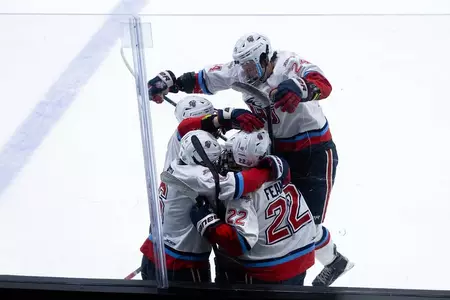 Jamestown Liberty goal celebration