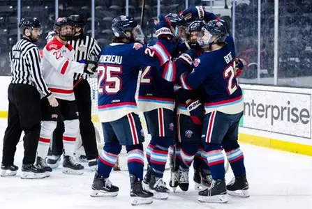 Liberty goal celebration vs. UNLV