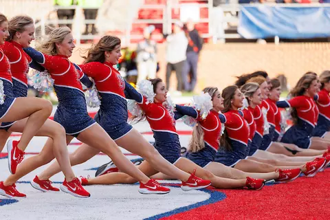The Liberty University Football team takes on the Western Kentucky University Hilltoppers at Williams Stadium on November 23, 2024. (Photo by: Jessie Jordan)