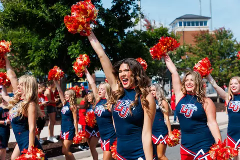 The Liberty University Homecoming Parade is photographed outside of Williams Stadium on  September 14, 2024. (Photo by: Matt Reynolds)
