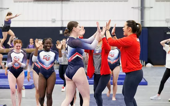 Sarah Dyk Liberty sophomore gymnast