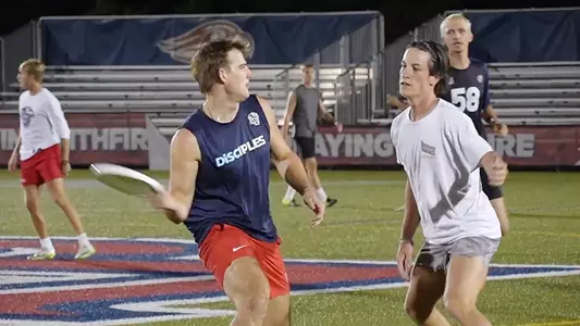 Men's Ultimate practice Liberty Lacrosse Fields secondary