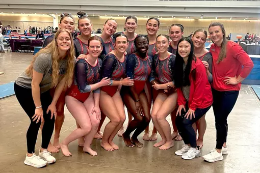Gymnastics team photo at Nationals