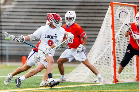 Keaton Mohs drives on Tigers net front