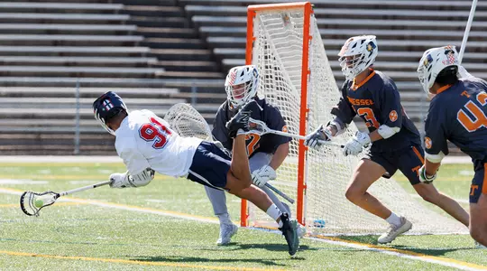 Braden Landry Liberty men's lacrosse diving finish