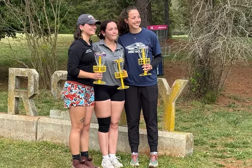Grace Wilson (right) takes second place in CDC women's singles