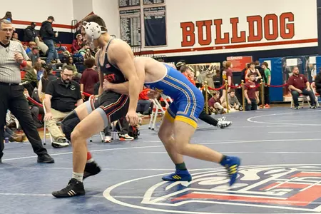 DJ Trent wrestling at LCA