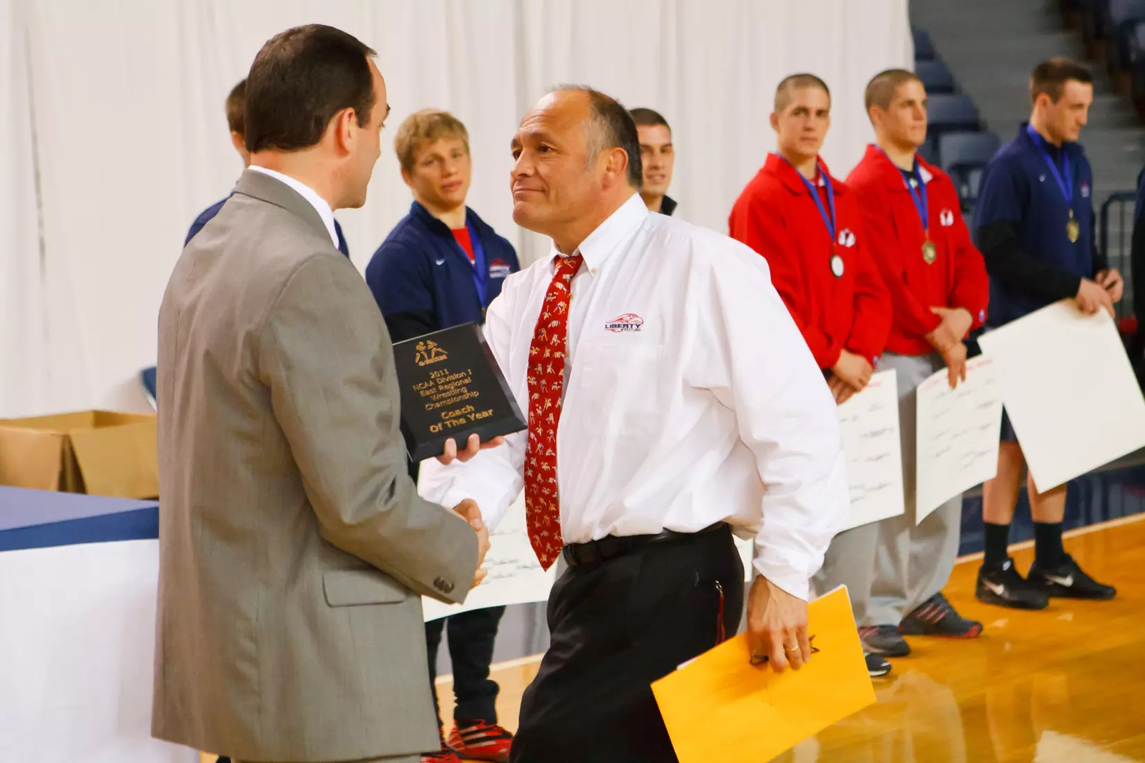 Liberty Wrestling Team competes in NCAA Northeast Regional Championship, hosted at Liberty Uiversity. March 6, 2011. Photo by Les Schofer