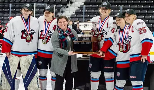 Liberty DI women's hockey captains