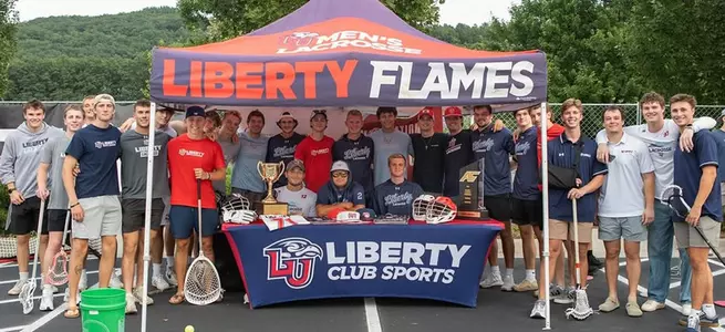 Men's lacrosse tent at Block Party