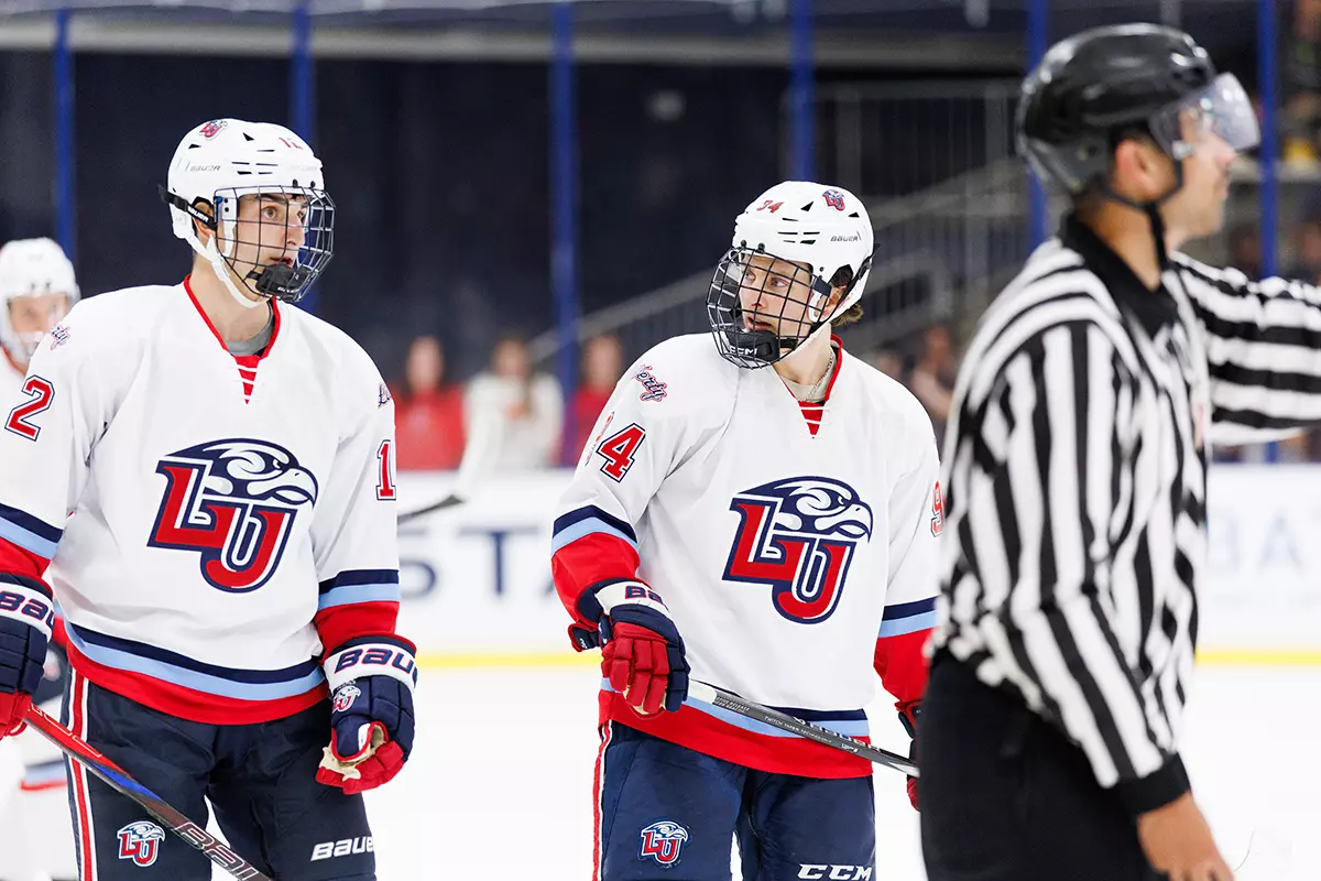 Men’s D1 Hockey takes on NC State at the LaHaye Ice Center on September 13, 2025 (Photo by Travis Clayton)