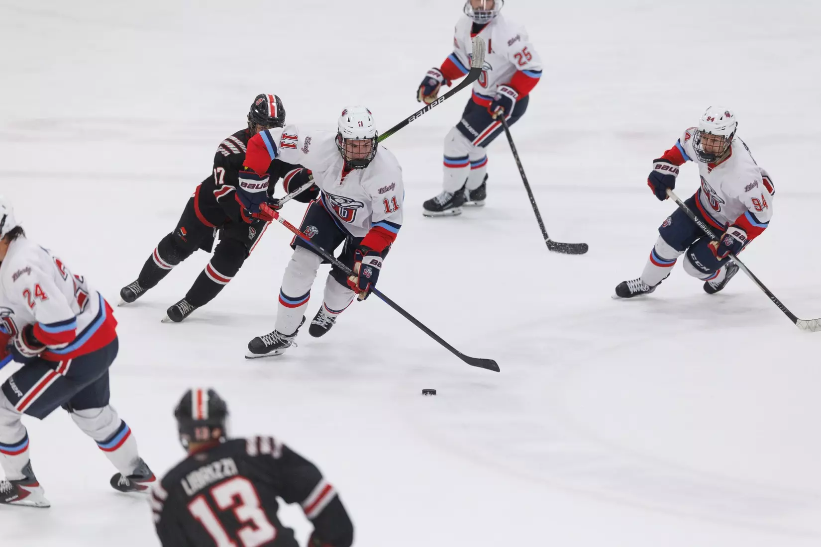 Men’s D1 Hockey takes on NC State at the LaHaye Ice Center on September 13, 2025 (Photo by Travis Clayton)