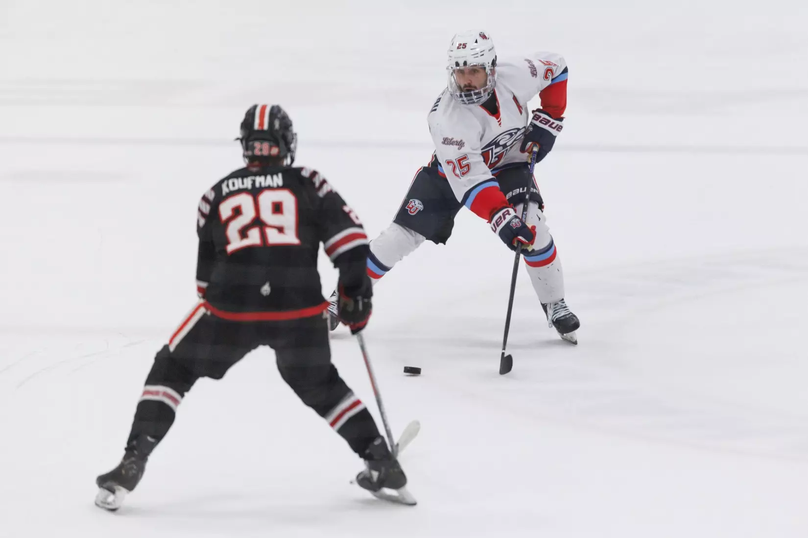 Men’s D1 Hockey takes on NC State at the LaHaye Ice Center on September 13, 2025 (Photo by Travis Clayton)