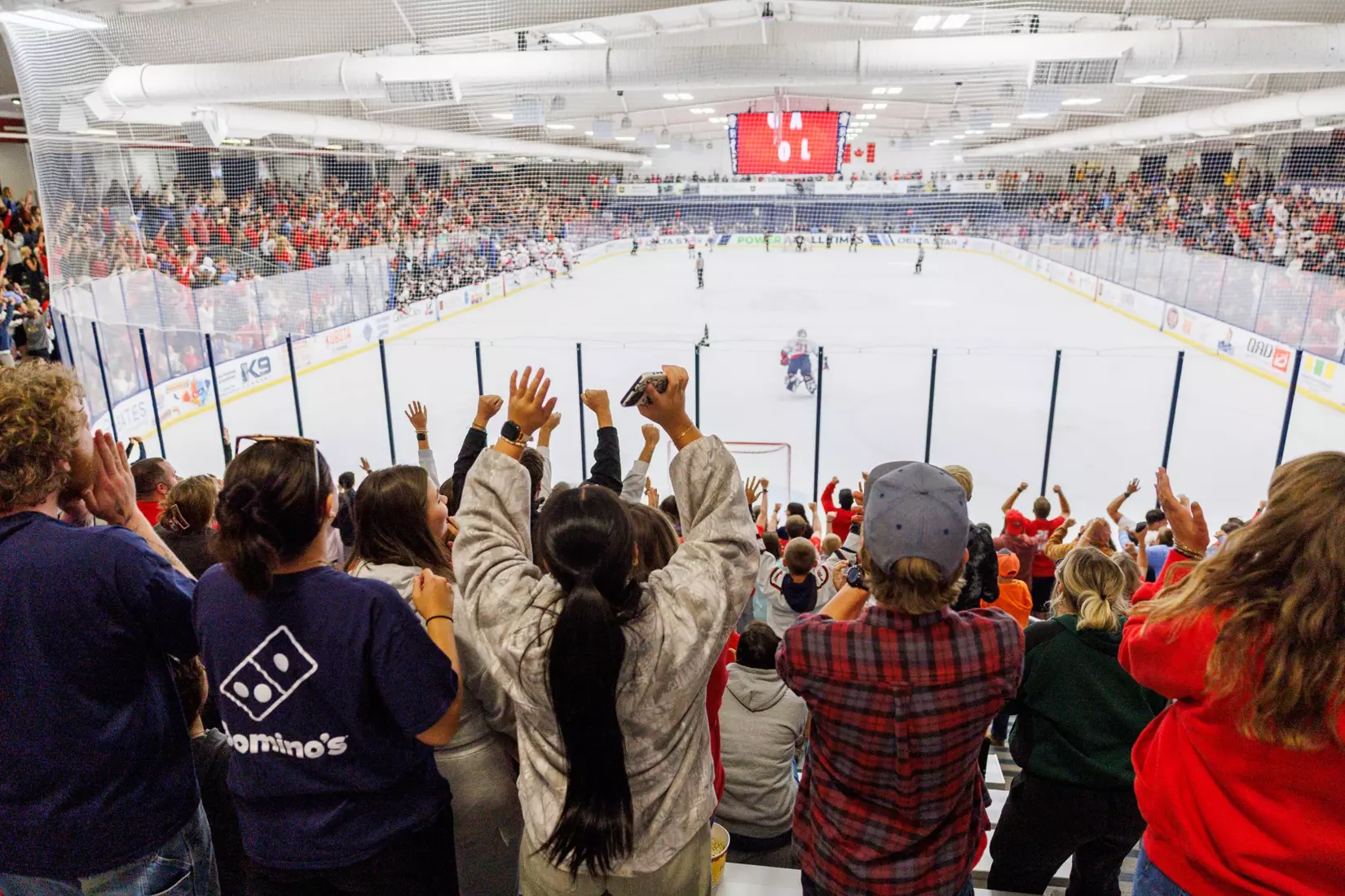 Men’s D1 Hockey takes on NC State at the LaHaye Ice Center on September 13, 2025 (Photo by Travis Clayton)